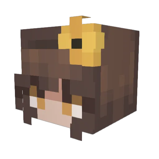 madsidon Minecraft avatar head, 3D render
