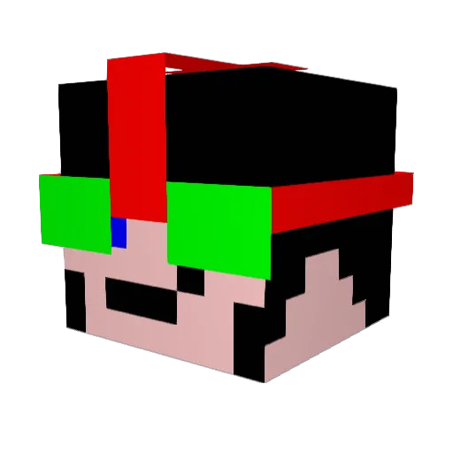 madskills36 Minecraft avatar head, 3D render