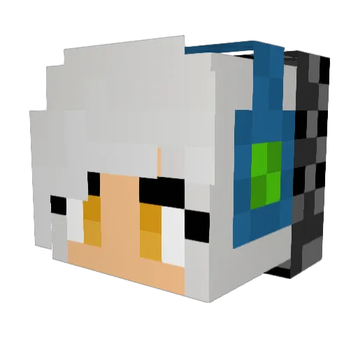 madsmiile Minecraft avatar head, 3D render