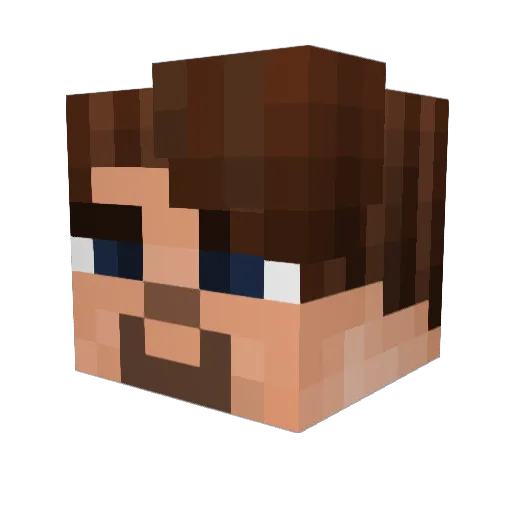 madsmurvold Minecraft avatar head, 3D render
