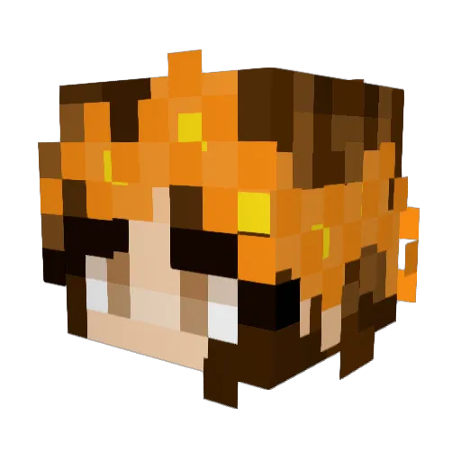 madsparkles99 Minecraft avatar head, 3D render