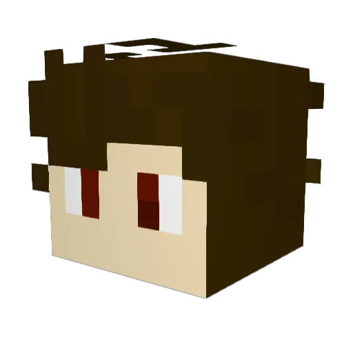 madssahl Minecraft avatar head, 3D render