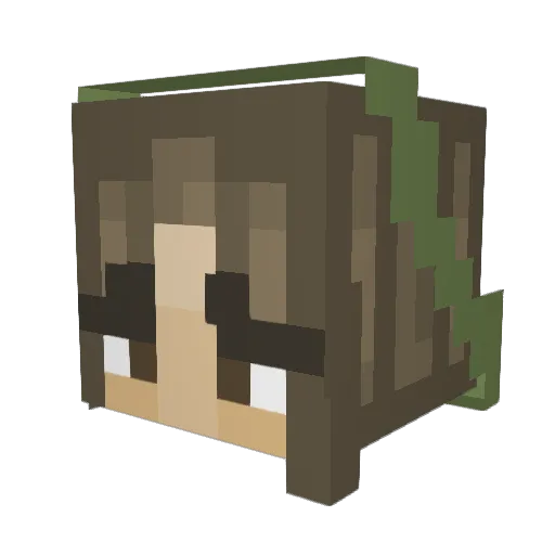 madtheminerr8 Minecraft avatar head, 3D render