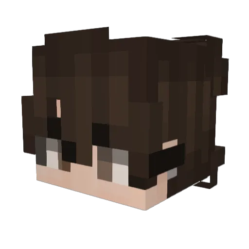 maduave Minecraft avatar head, 3D render