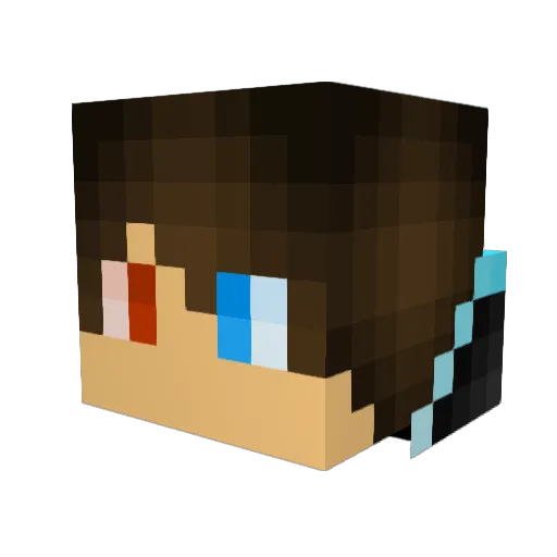 madwilson_gaming Minecraft avatar head, 3D render