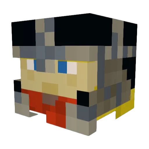 madwolf78 Minecraft avatar head, 3D render