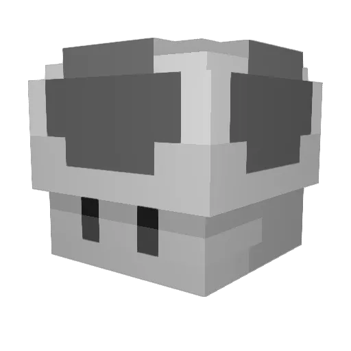 madxanda Minecraft avatar head, 3D render