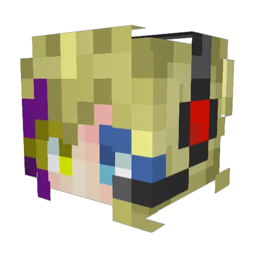 mady8 Minecraft avatar head, 3D render