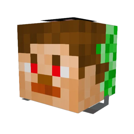madycatz Minecraft avatar head, 3D render