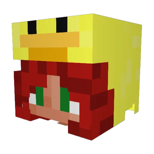 madz28 Minecraft avatar head, 3D render