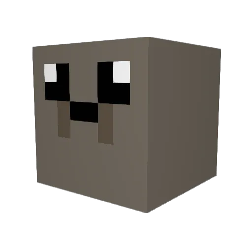 madzak Minecraft avatar head, 3D render