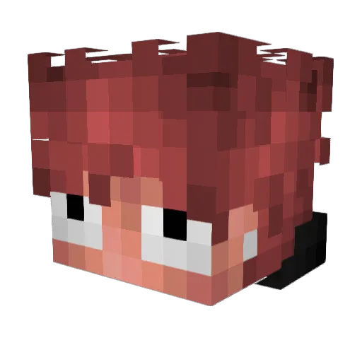 madzey Minecraft avatar head, 3D render
