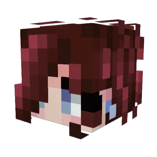 madzvie Minecraft avatar head, 3D render