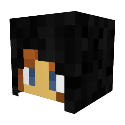 madzzii Minecraft avatar head, 3D render