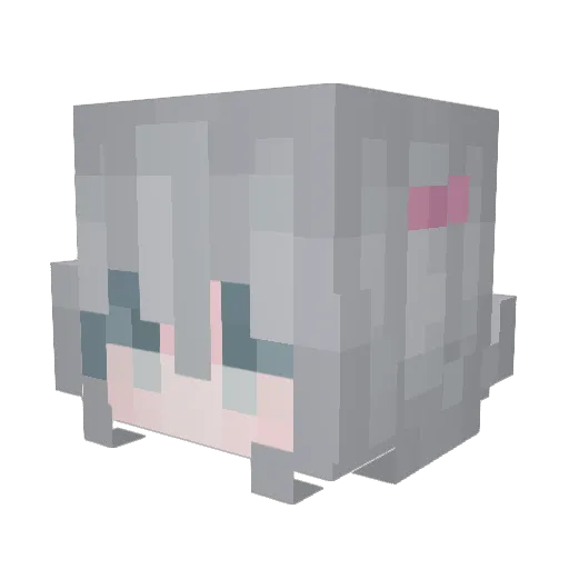 mae4u Minecraft avatar head, 3D render