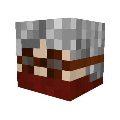 mae5trod Minecraft avatar head, 3D render