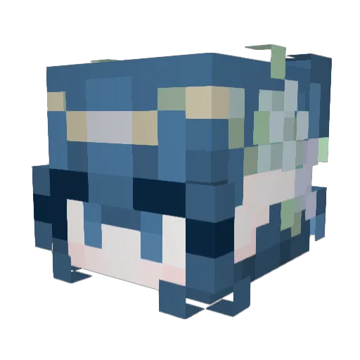 maebug48 Minecraft avatar head, 3D render