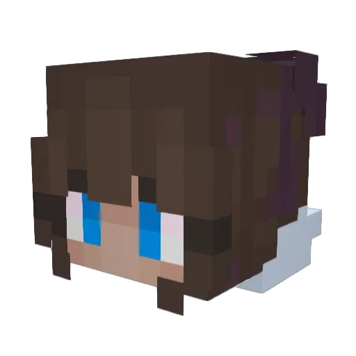 maecee Minecraft avatar head, 3D render