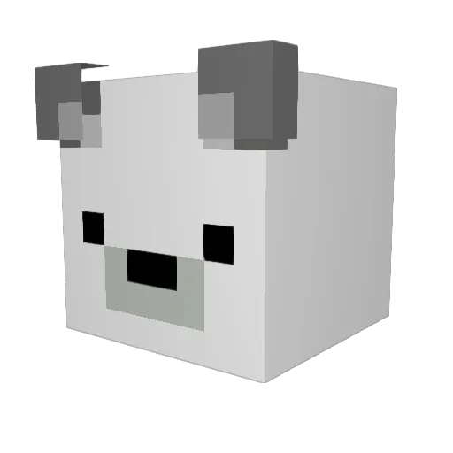 maecraft03 Minecraft avatar head, 3D render