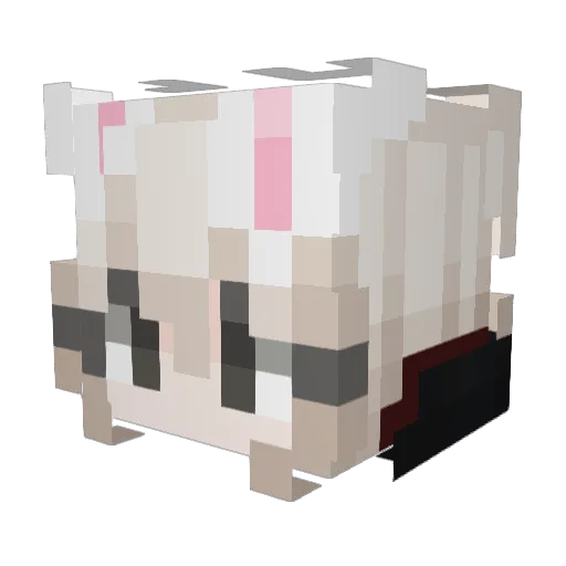 maedoh Minecraft avatar head, 3D render