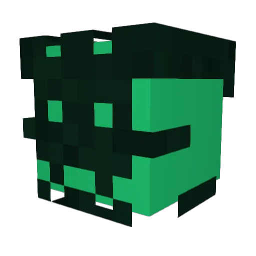 maeeeeeedo Minecraft avatar head, 3D render