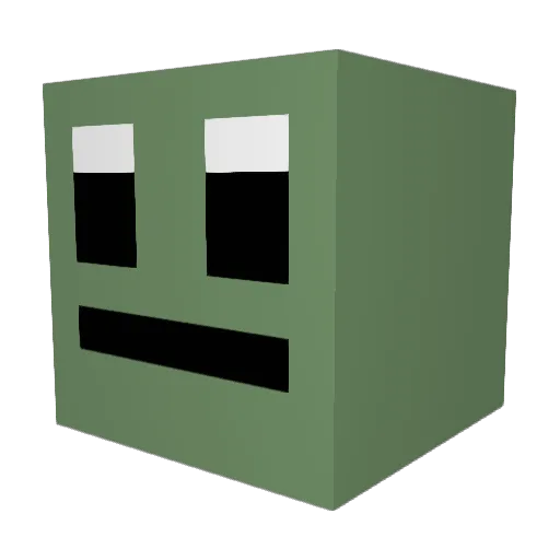 maeerie Minecraft avatar head, 3D render