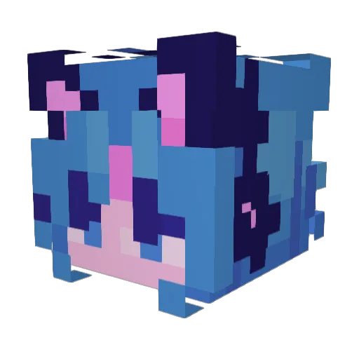 maegamist Minecraft avatar head, 3D render