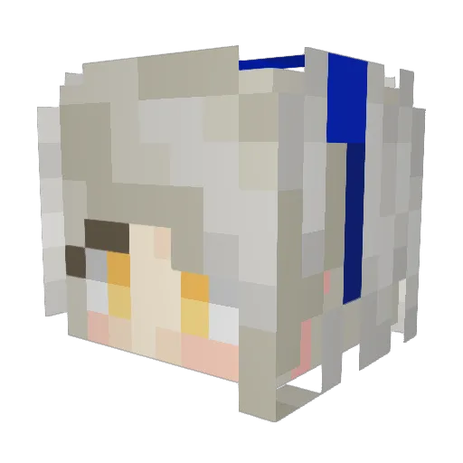 maehem1 Minecraft avatar head, 3D render