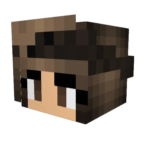 maek_tv Minecraft avatar head, 3D render