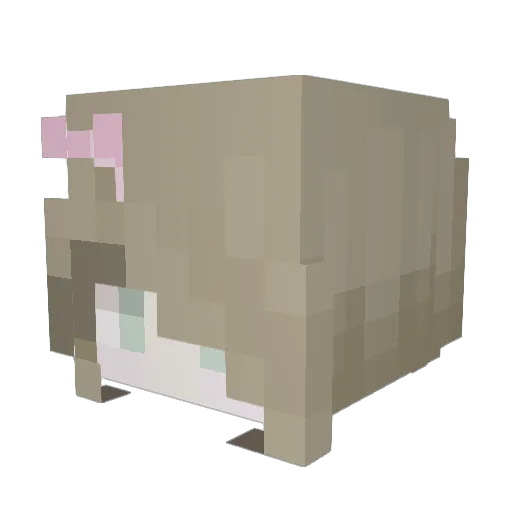 maekix Minecraft avatar head, 3D render