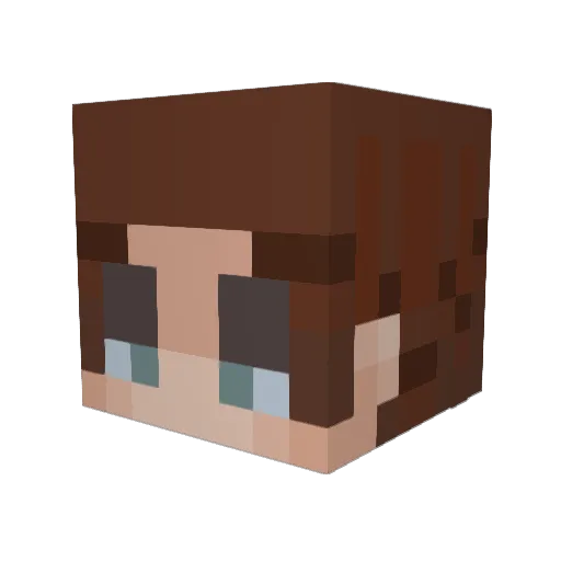 maelgaia Minecraft avatar head, 3D render