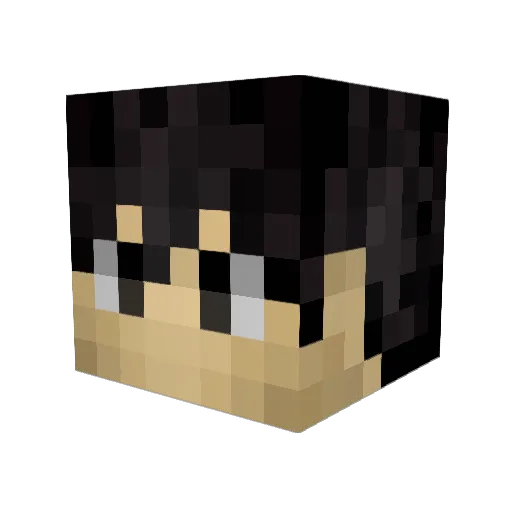 maelslam Minecraft avatar head, 3D render