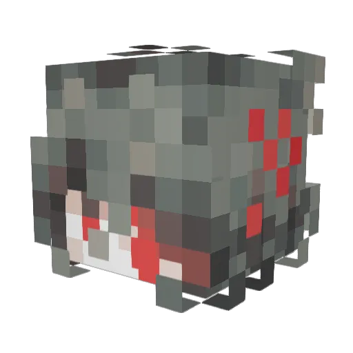 maenow Minecraft avatar head, 3D render