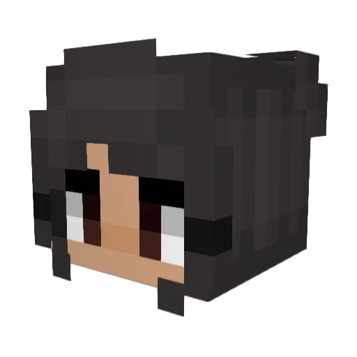 maerimaru Minecraft avatar head, 3D render