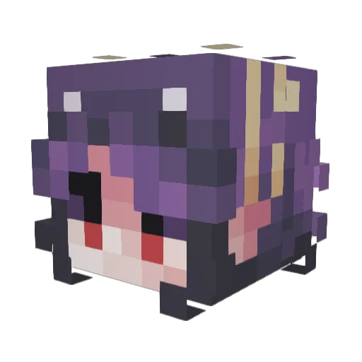 maerluibhe Minecraft avatar head, 3D render