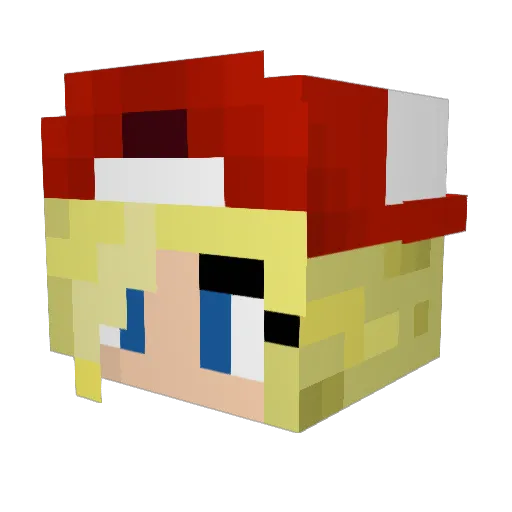 maernzea Minecraft avatar head, 3D render