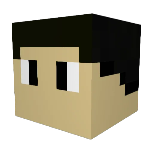 maesinfin Minecraft avatar head, 3D render