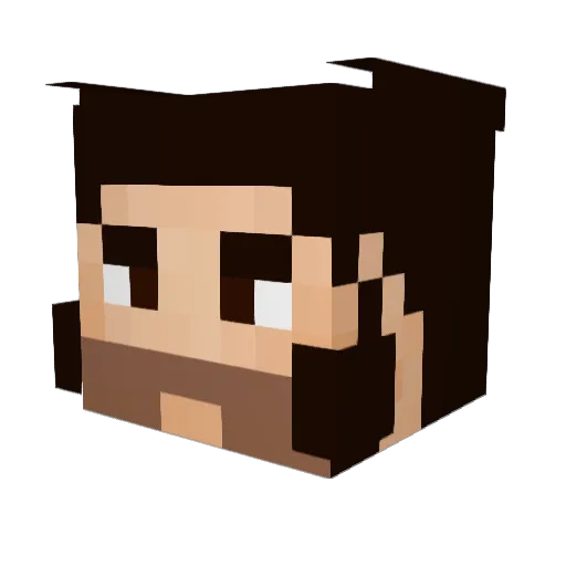 maeve_wells Minecraft avatar head, 3D render