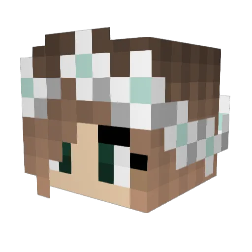 maevemm Minecraft avatar head, 3D render