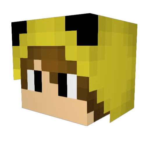 maeverod Minecraft avatar head, 3D render