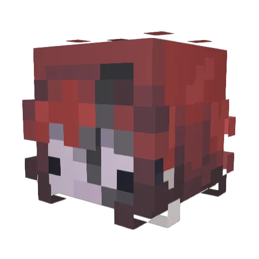 maevze Minecraft avatar head, 3D render