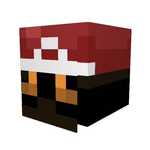 maewki Minecraft avatar head, 3D render