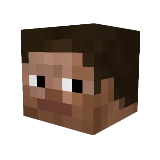 maezawa3 Minecraft avatar head, 3D render