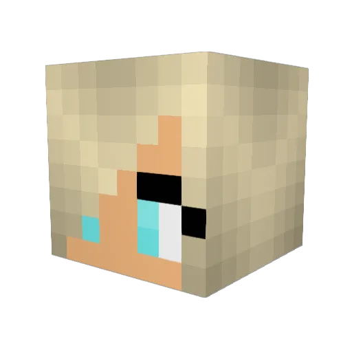 maf711 Minecraft avatar head, 3D render