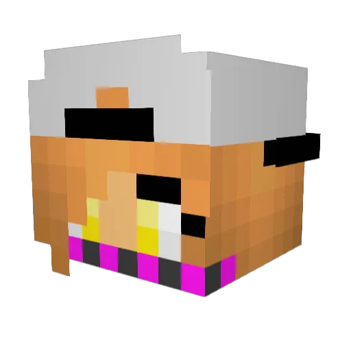 mafale1234 Minecraft avatar head, 3D render