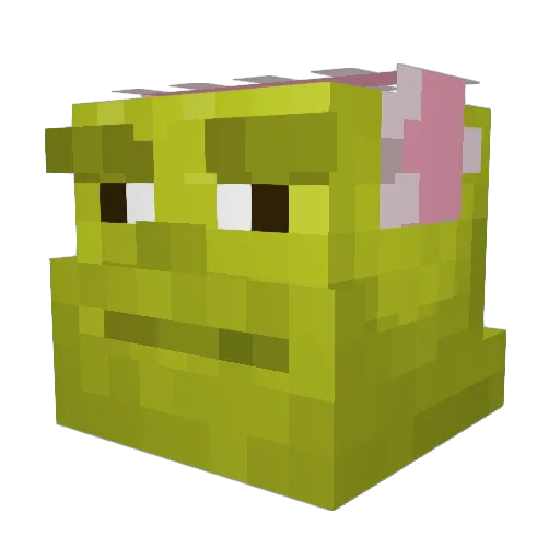 mafeir Minecraft avatar head, 3D render