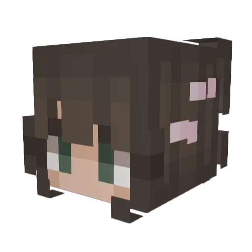 maferrfonseca Minecraft avatar head, 3D render
