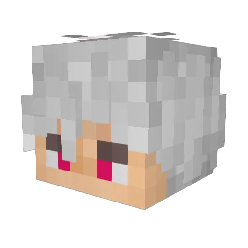 mafeww Minecraft avatar head, 3D render