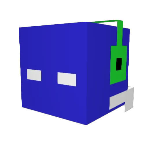 mafianVito Minecraft avatar head, 3D render