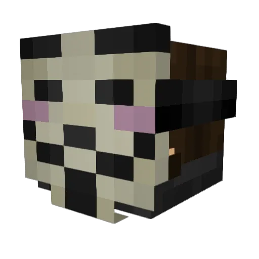 mafiasloph Minecraft avatar head, 3D render
